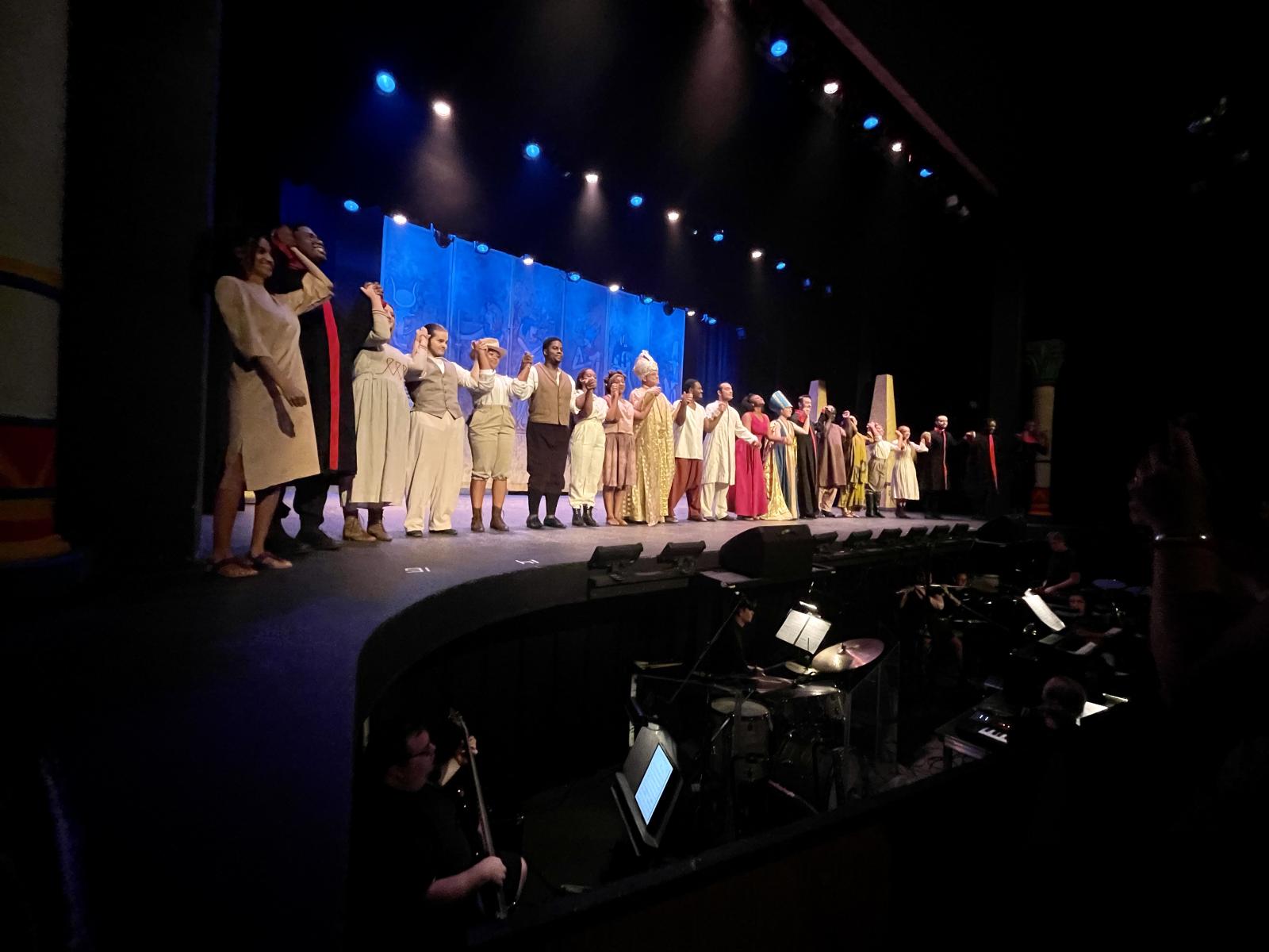 Cast of Aida Taking a Bow