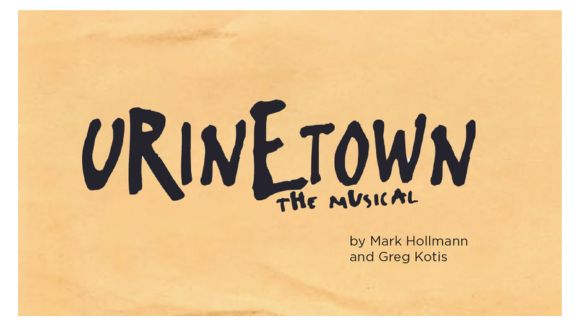 A graphic of the show Urinetown